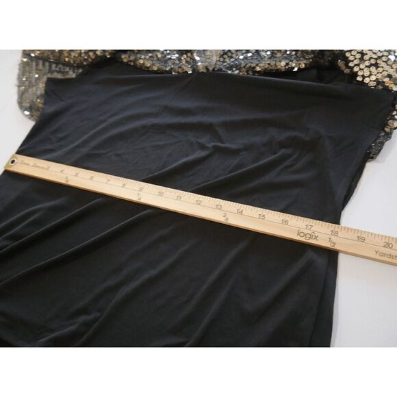 NY COLLECTION Women's Petite Sequin-Front Poncho Top Size PL - Picture 5 of 7